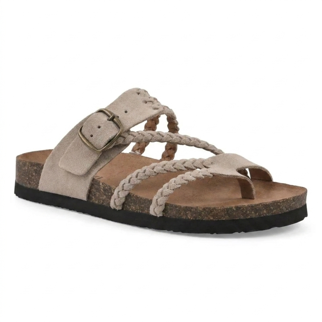 Hayleigh Braided Cork Sandals –