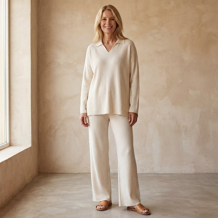 CORIA - Casual knitted two-piece set