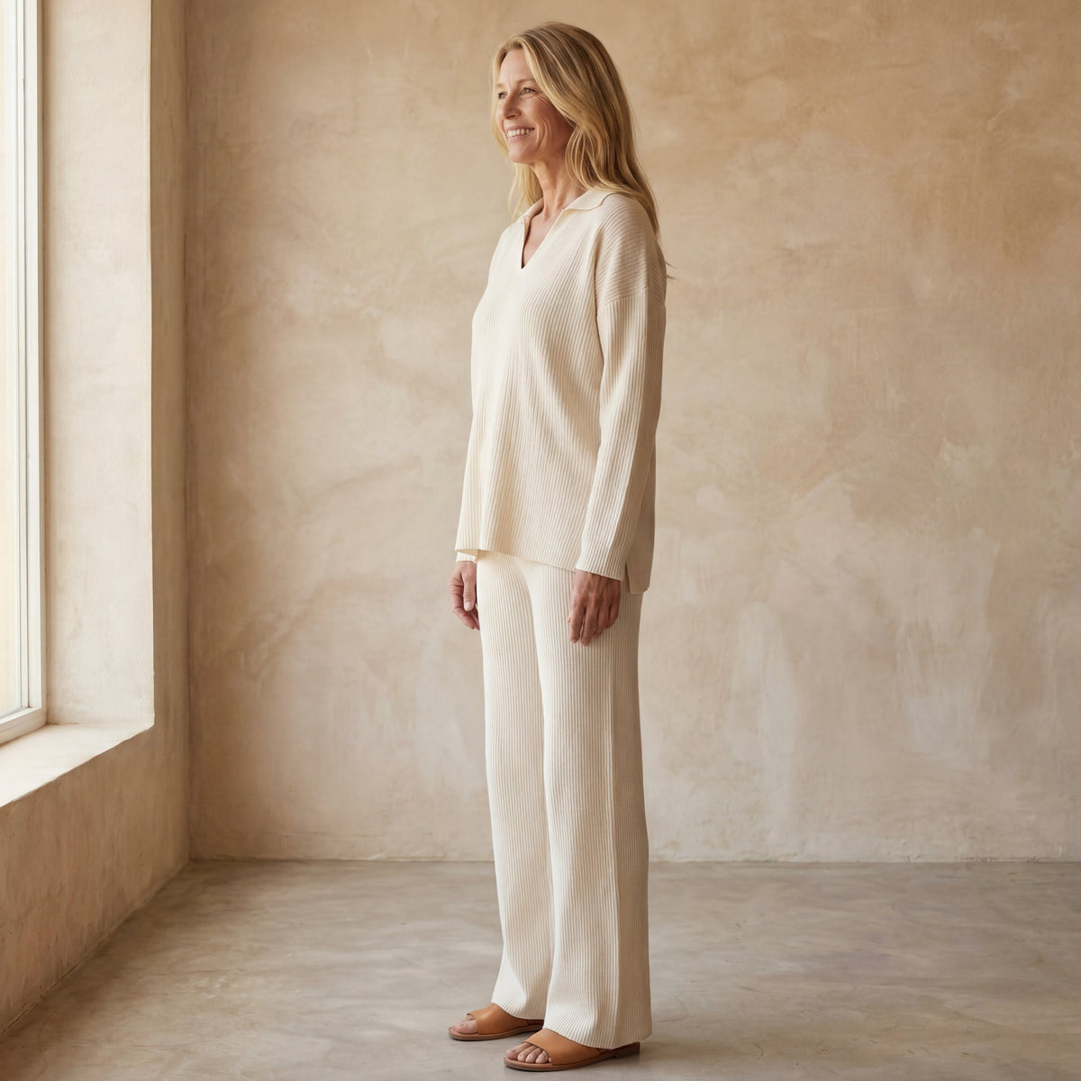 CORIA - Casual knitted two-piece set