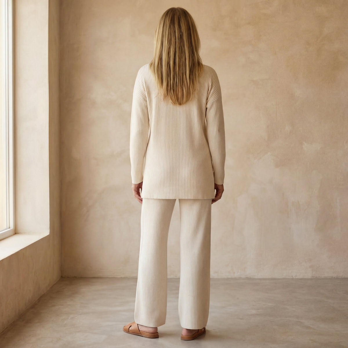 CORIA - Casual knitted two-piece set