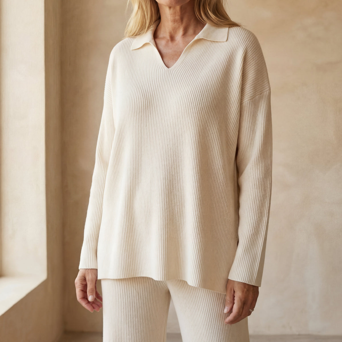 CORIA - Casual knitted two-piece set