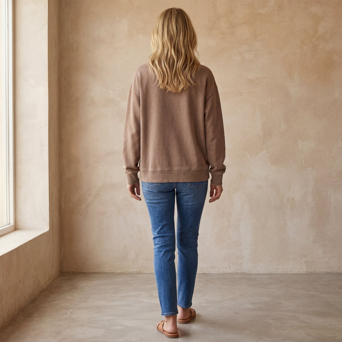 VIOLA - Ribbed Accent Pocketed Pullover