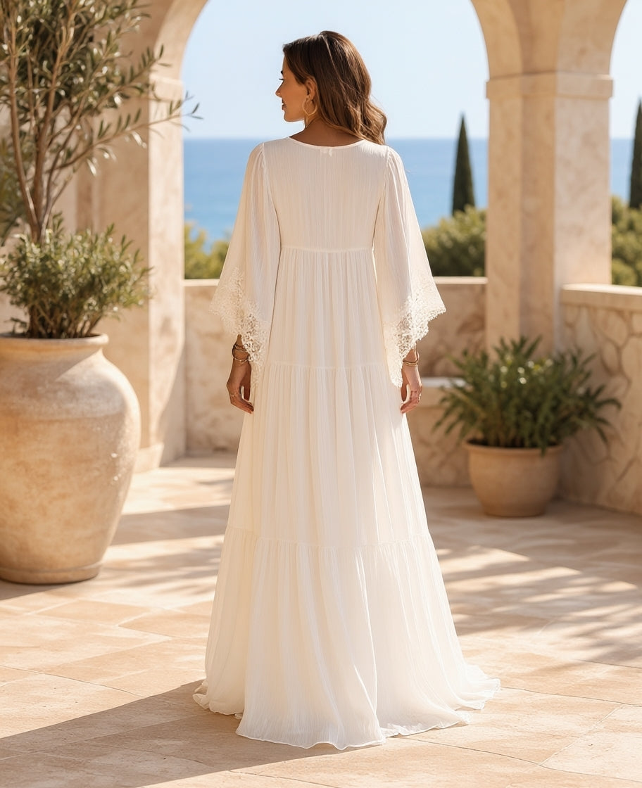Carla | Elegant Dress with Bat Sleeves