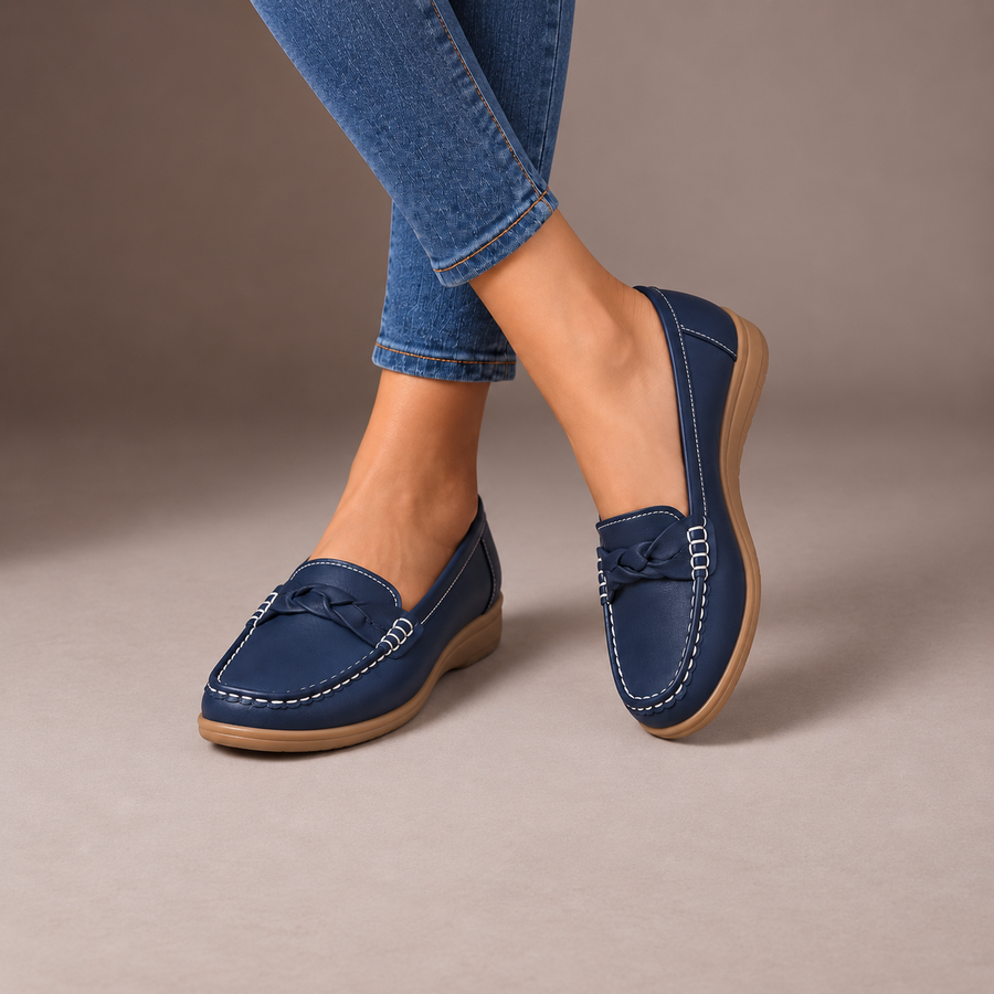 H&W | Wide Fit Orthopaedic Slip-On Loafers