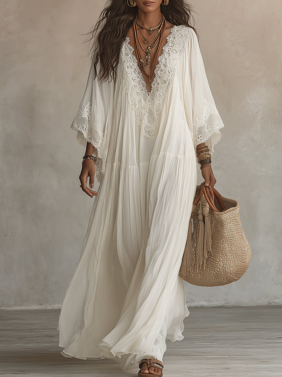 Carla | Elegant Dress with Bat Sleeves