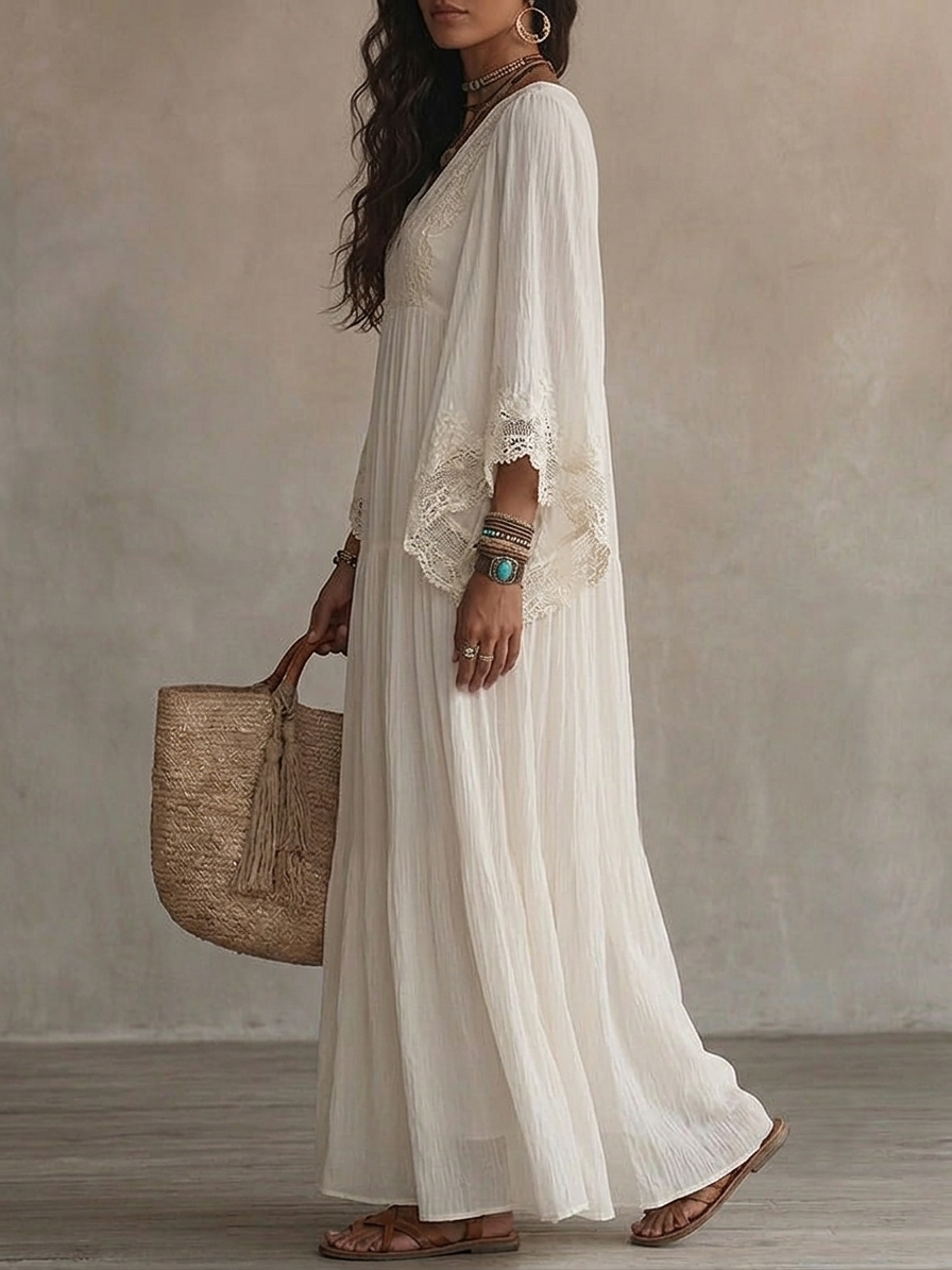 Carla | Elegant Dress with Bat Sleeves
